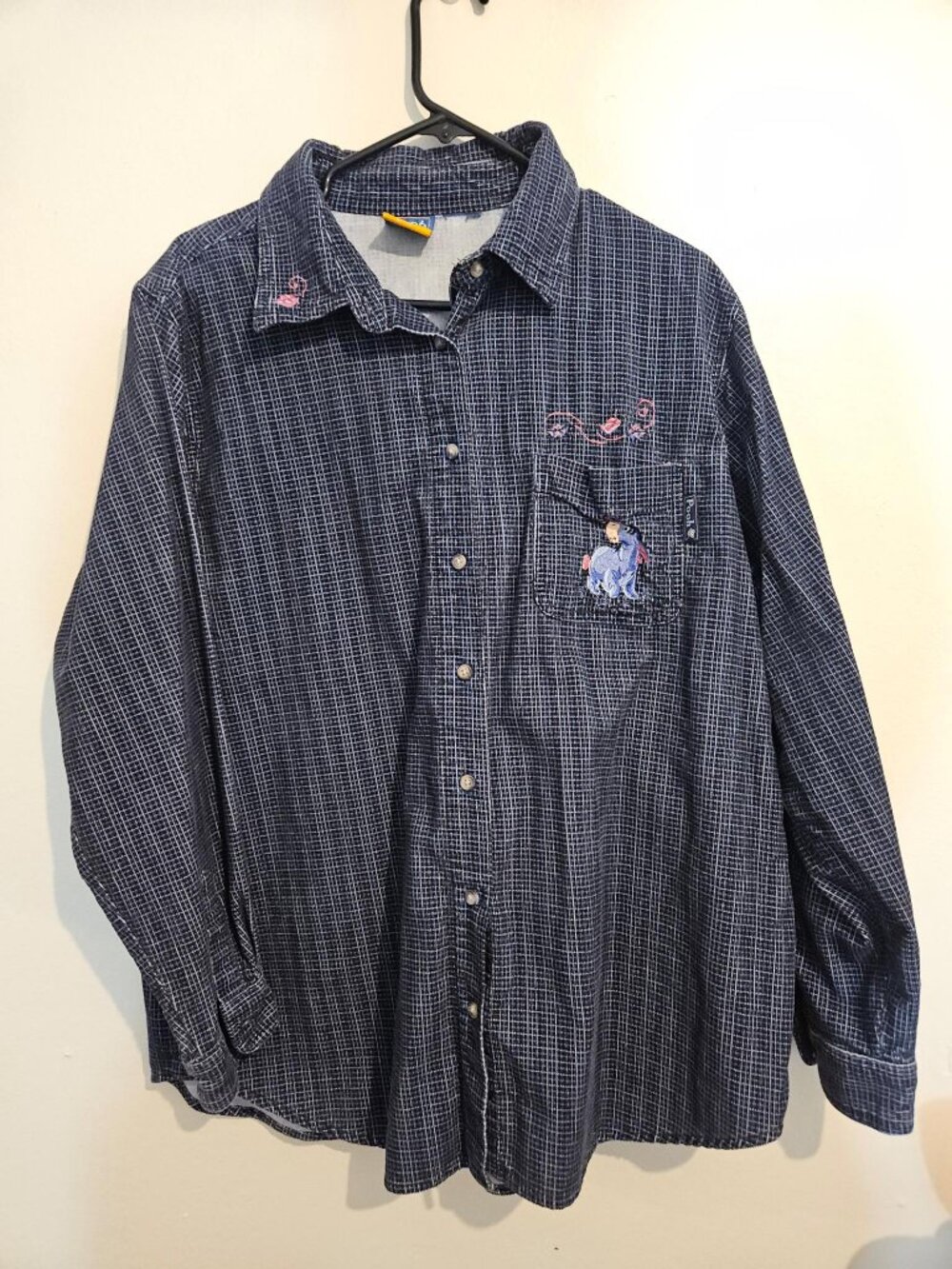 Vintage Eeyore Corduroy Button Down XL